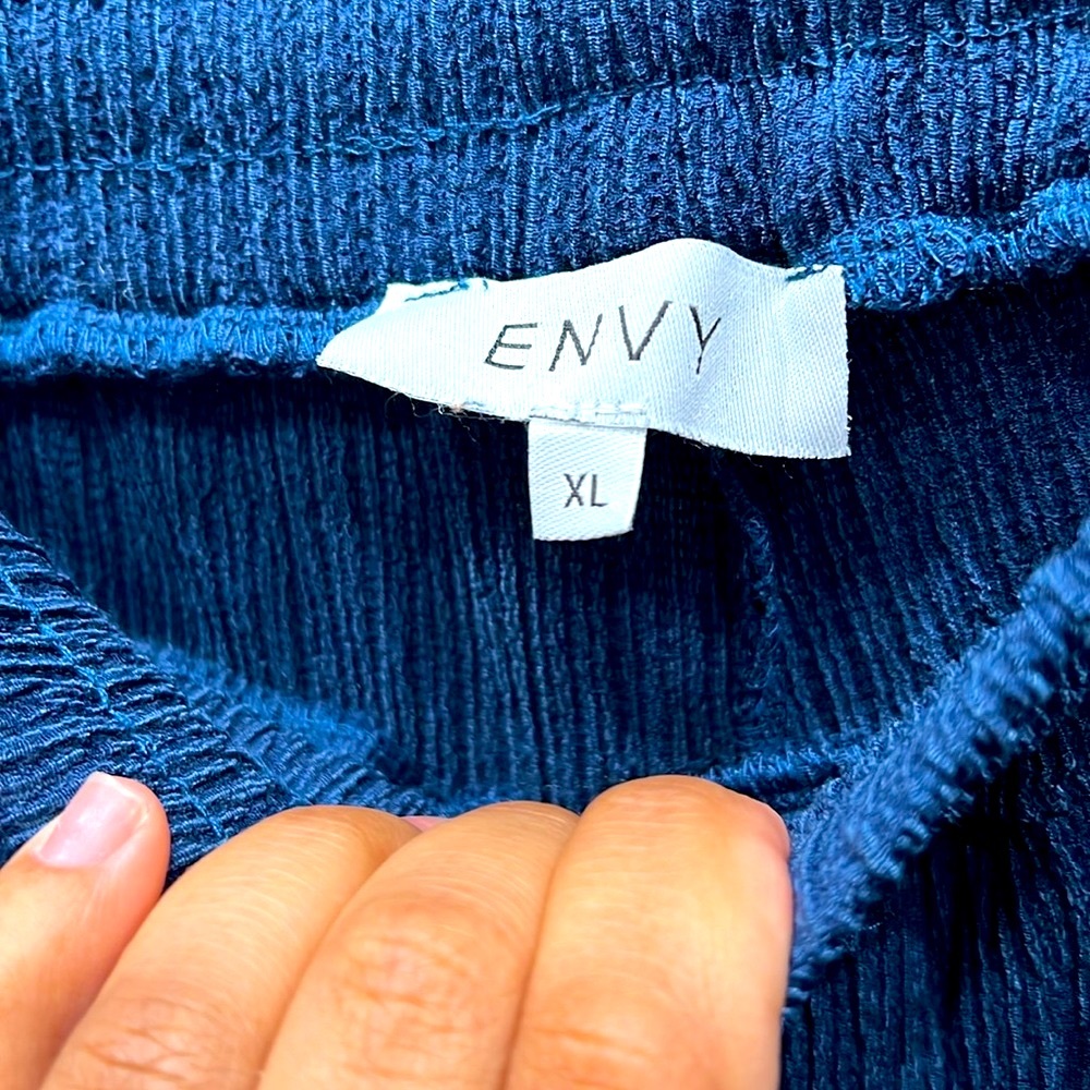 Envy Men  2 piece shirt & pants navy blue XL %95 POLYESTER %5 LYCRA - Picture 2 of 11